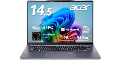 最大約28時間駆動×1.34kgのCopilot+ PCが8万円台に。Acer「Swift Go 14
