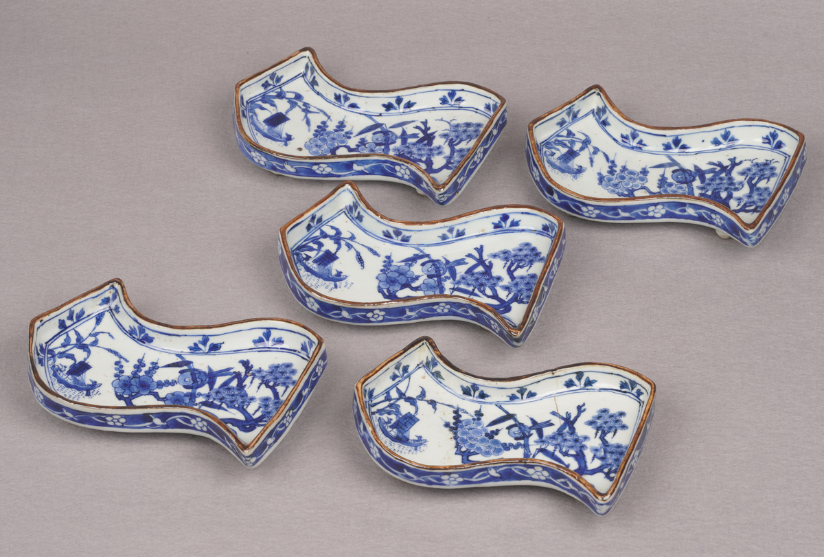 祥瑞松竹梅文袖形向付