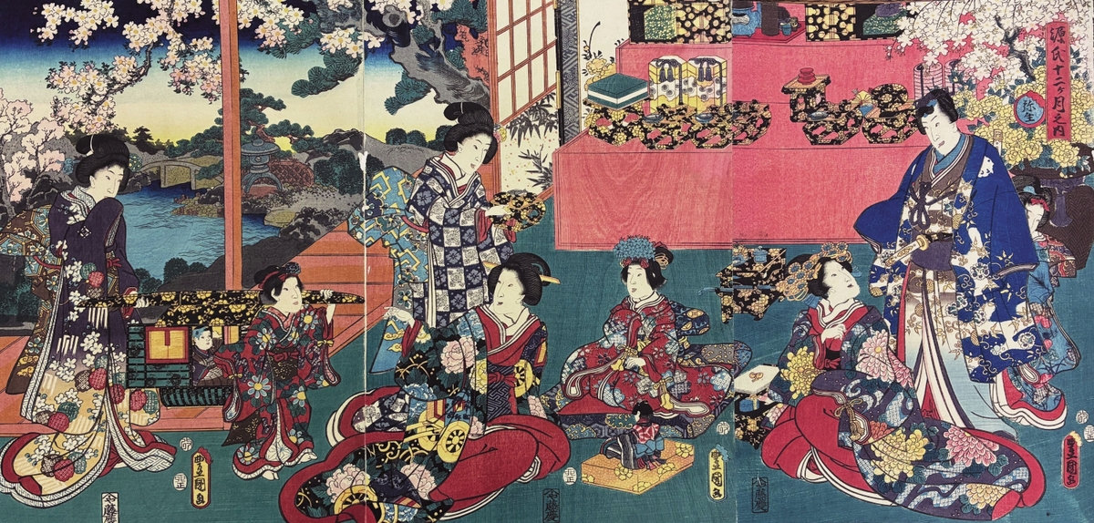 源氏十二ヶ月之内 弥生