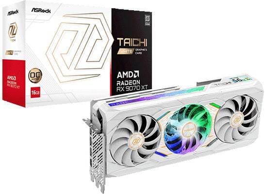TACHY Radeon グラフィックボード　少し汚れあり ASCII.jp：AMD Radeon RX 9070 XT搭載グラフィックボードとIntel B860