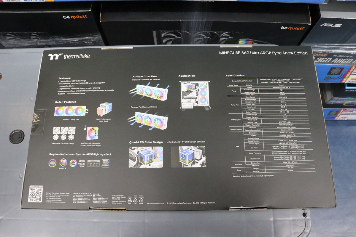 MINECUBE 360 Ultra ARGB Sync AIO Liquid Cooler