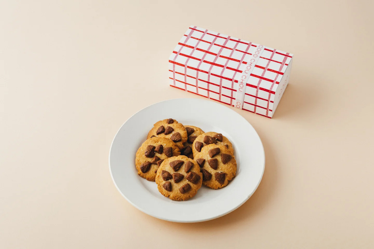 ヴィーガン塩キャラメルチョコチップクッキー