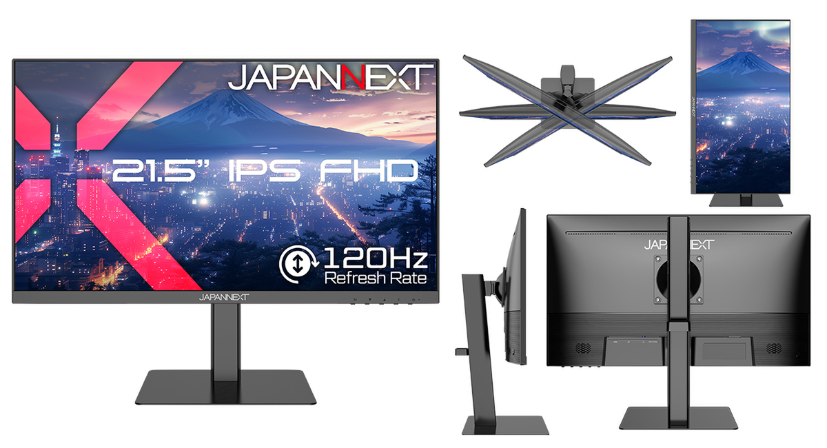 ASCII.jp：JAPANNEXT、21.5インチで120Hz対応のフルHDモニターを発売