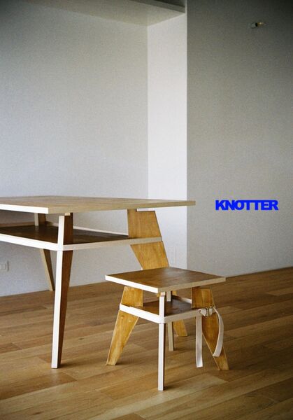 【3/3展示】「旅する家具・旅する建築」をコンセプトに分解・組立・運搬可能な木製プロダクトを開発、KNOTTER