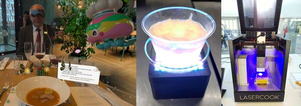 【3/3展示】3DフードプリンティングとXRを融合。食をデータや空間と結びつけ新たな食体験を追求、「光る未来ラーメン」