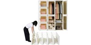 割り切って選ばれている？ 固定しない収納、折りたたみワードローブ