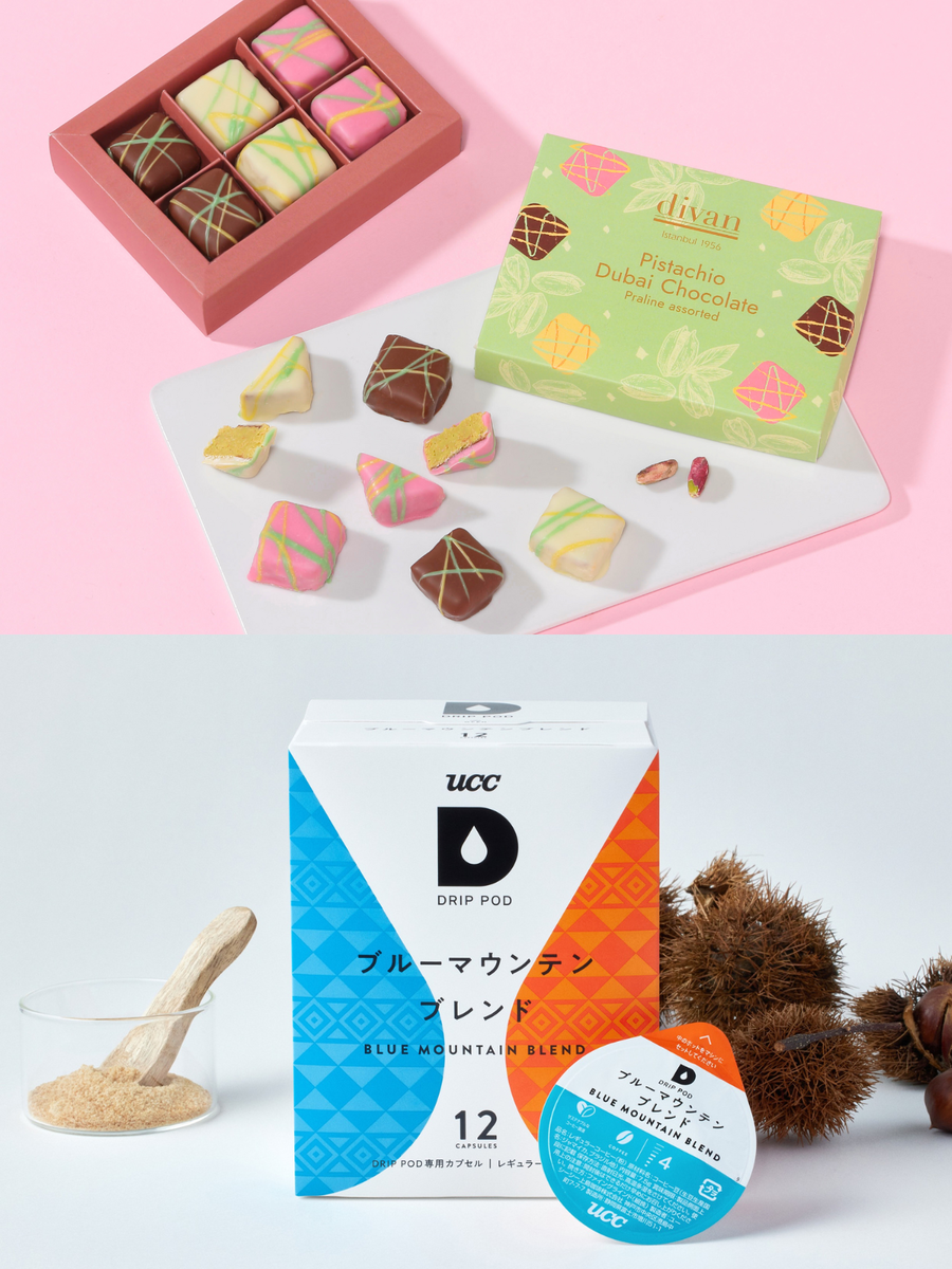 お試しチョコ珈琲店「1CHOCOLATE＆1DRIP」のセット例