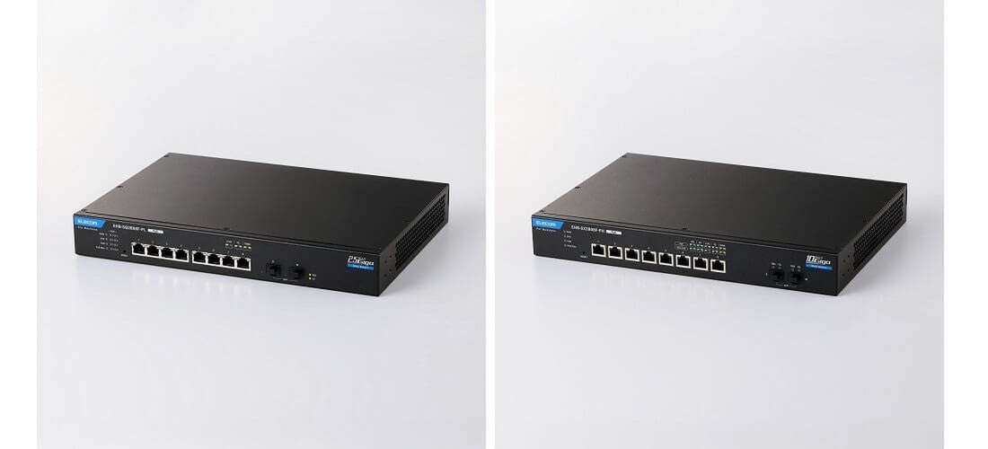 ★通電確認★ ELECOM PoE+ 8ポートLAN EHB-SG2B08-PL ASCII.jp：全8ポートPoE給電対応！ エレコムのレイヤー2マルチギガPoE