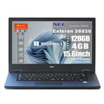 【整備済み品】NEC 15.6型 ノートPC VKE18/Windows 11 /MS Office H&B 2019/第7世代 Celeron /4GB/SSD 128GB/ HDMI/WIFI