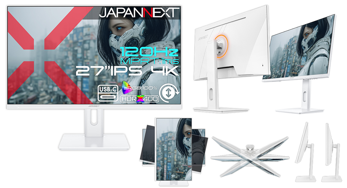 ASCII.jp：JAPANNEXT、PS5対応4K 120Hzゲーミングモニター発売 27型