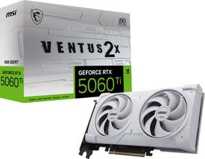 MSI「RTX 5060 Ti VENTUS 2X OC WHITE PLUS」 白基調デザイン×コンパクト設計で高冷却のグラフィックスカード