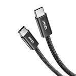 Anker Zolo USB-C & USB-C ケーブル (240W, 高耐久ナイロン) 1.0m ブラック USB PD対応 高耐久ナイロン素材採用 iPhone 16 / 15 / Galaxy iPad Pro MacBook Pro/Air 各種対応