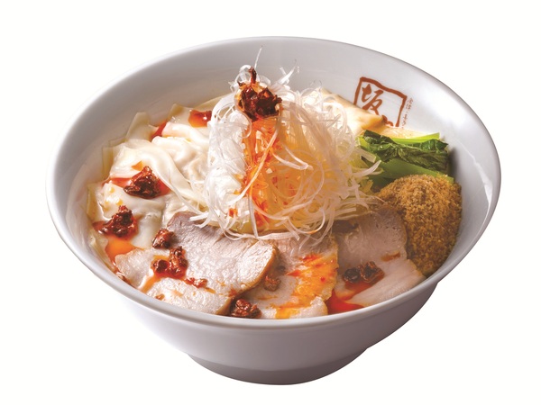 「喜多方ラーメン坂内」の「わんたん濃厚ごま味噌ラーメン」