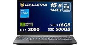 RTX 3050×144Hzの15.6型。最初のゲーミングノート候補にガレリア