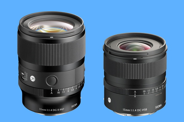 「Sigma 35mm F1.4 DG II | Art」「Sigma 15mm F1.4 DC | Contemporary」