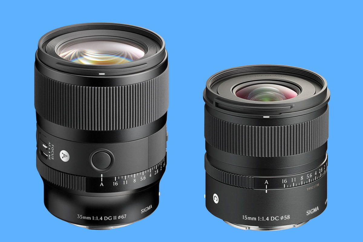 「Sigma 35mm F1.4 DG II | Art」「Sigma 15mm F1.4 DC | Contemporary」