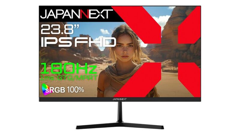 JAPANNEXTの23.8型フルHDゲーミングディスプレーが1.4万円！ 180Hz＆