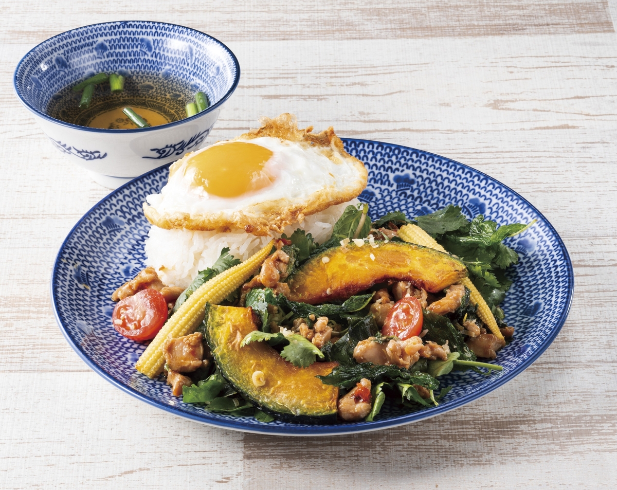 たっぷりハーブのガパオライス