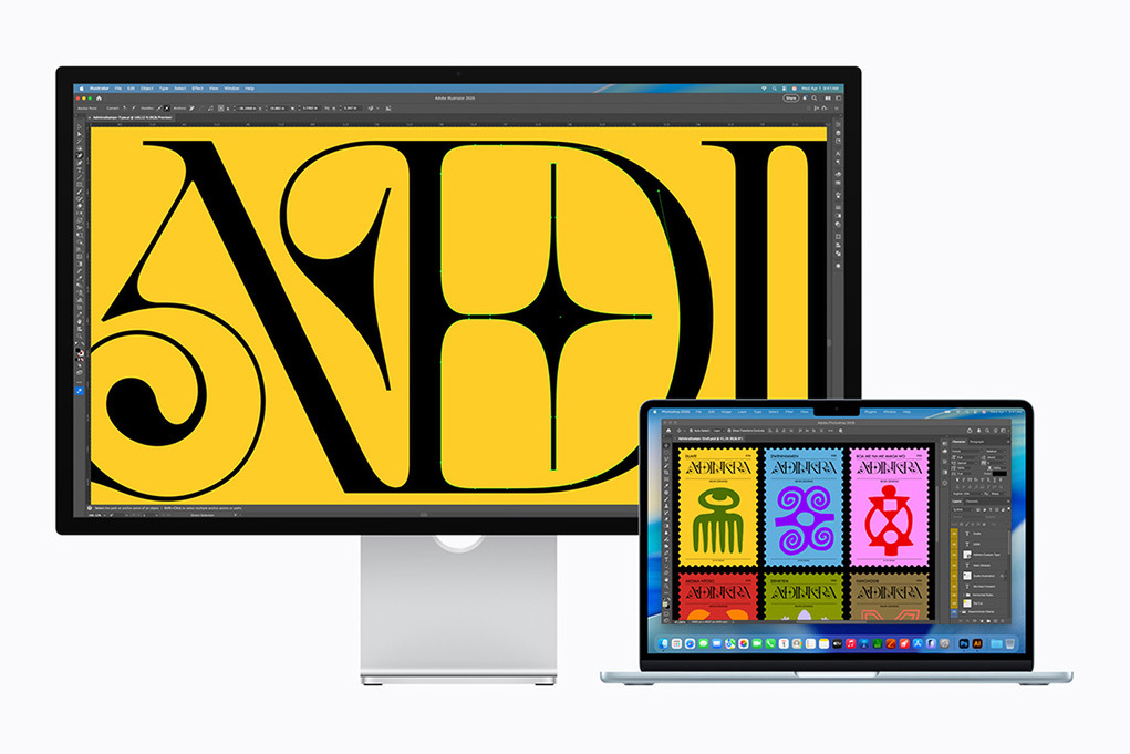 動作商品Apple Studio Display と付属品 Apple Studio Display - 標準ガラス、傾きを調整できるスタンド [整備