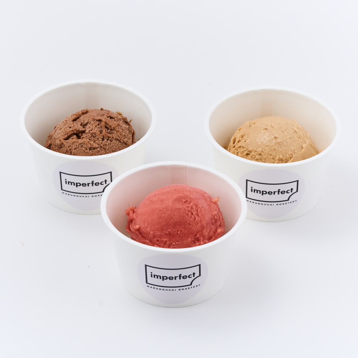 「imperfect MARUNOUCHI ROASTERY(インパーフェクト丸の内ロースタリー)」のアイスクリーム