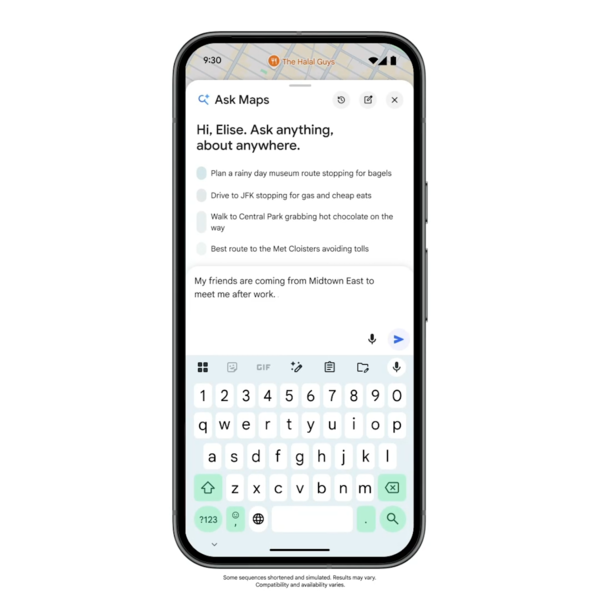 「Ask Maps」の利用イメージ