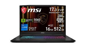 240Hz駆動＆RTX 5060搭載の17.3型WQHDゲーミングノートがタイムセール対象で24万円台！