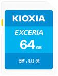 KIOXIA(キオクシア)【日本製】SDカード 64GB SDXC UHS-I Class10 読出速度100MB/s 国内正規品 メーカー保証5年 KLNEA064G