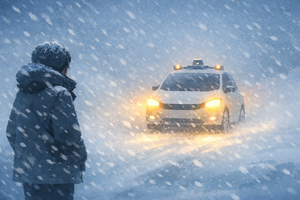 雪道でも走れる自動運転。「地図に頼らない」技術が地域の足になる