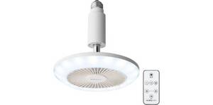 電球ソケットに付けるだけで、光と風を同時に生み出す！ 空気循環＋明るさを確保する照明「サーキュライト」