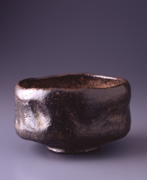黒楽茶碗　紙屋黒