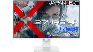 4Kの圧倒的な作業領域と175Hzの滑らかさが5万円台！ JAPANNEXTの「JN-IPS27G175U-W」で仕事もゲームも一気に快適