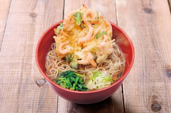 外皮入りの粗挽き粉のそばが香り高くて、これは間違いなくワンランク上の駅そば