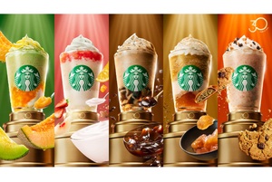 メロンきた！スタバ30周年で人気フラペ5種の“進化版”が登場、各店1種限定