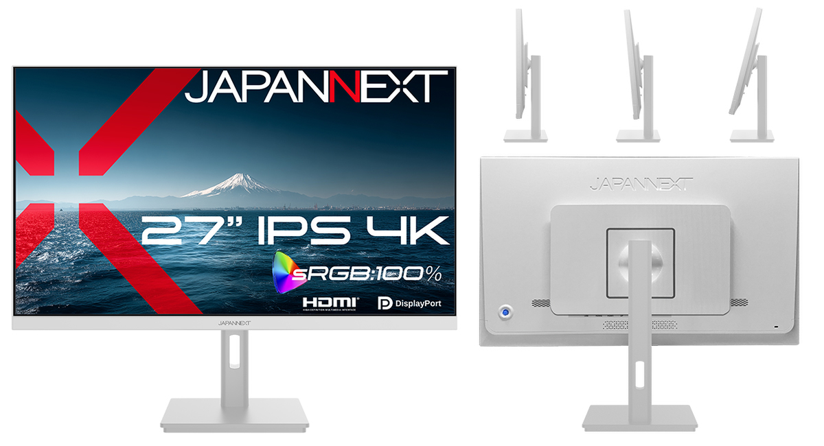 ASCII.jp：27インチ4Kモニターが3万円台、JAPANNEXT「JN-IPS2709U-W