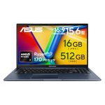 【Amazon.co.jp限定】ASUS ノートパソコン Vivobook 15 M1502NAQ 15.6インチ AMD Ryzen 7 170 メモリ16GB SSD 512GB Windows 11 重量1.7kg Wi-Fi 6E クワイエットブルー M1502NAQ-R7165BUW