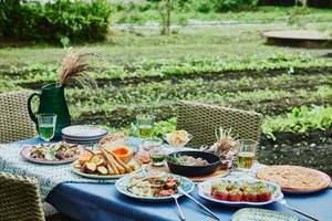 採れたて野菜とハーブを、シェフが調理してくれるブランチが最高！【東北自動車道 那須ICから約10km】