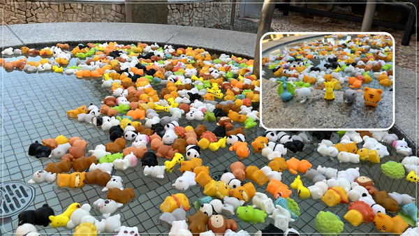 足湯に動物がギッシリ！？「照葉スパリゾート門司店×到津の森公園」コラボイベントがマジ天国