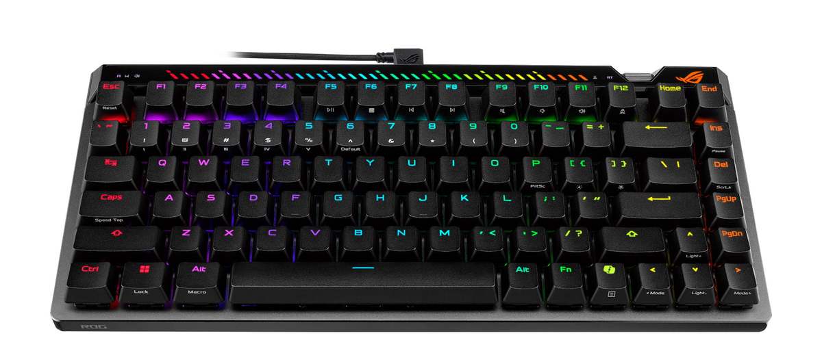ASCII.jp：ASUS、8000Hz対応＆超低遅延0.125msのゲーミングキーボード