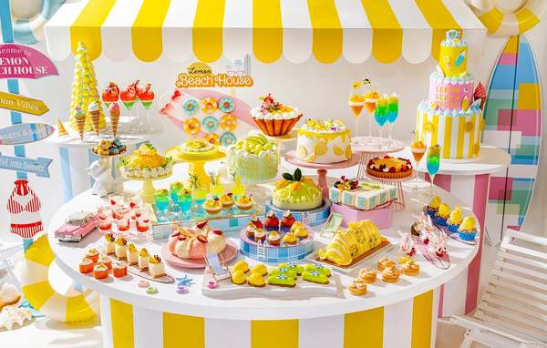 爽やかカラーでビジュ盛れするスイーツビュッフェが超最高♡