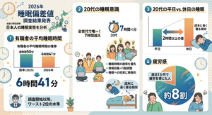 若い人ほど「しっかり睡眠」、中高年は眠れないのか眠らないのか