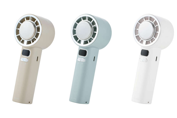 ナトリウムイオン電池搭載ハンディファン冷却プレート付き