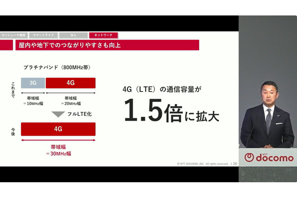 5G基地局大幅増強で通信品質改善を進めるドコモ 料金値上げも否定せず