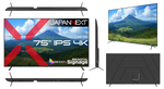 75インチの大迫力！ JAPANNEXTが4K対応大型ディスプレイを発売