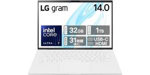 Core Ultra 7・32GBメモリ・1TB SSDを詰め込んで、重さは1.12kg。LG gramが22％オフの20.8万円