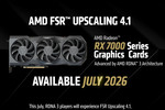 AMD、次世代AI超解像「FSR 4.1」を7月に提供。Radeon RX 6000シリーズ向けも2027年に対応予定