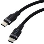 エレコム USB Type C ケーブル 1m 100W PD対応 高速充電 シリコン素材 なめらか やわらか 【 MacBook/iPad/Galaxy/Android スマホ タブレット 等対応 】 ブラック 【iPhone 16 シリーズ 対応検証済】 MPA-CCECSS10BK