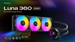 インフィニティミラー搭載「Antec Luna 360 ARGB」発売　高冷却360mm簡易水冷