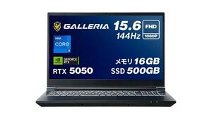 RTX 5050搭載のGALLERIA製15.6型ゲーミングノートPCを発見！ 設定次第では最新ゲームも遊べるかも