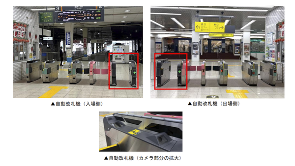 ウォークスルー改札の設置イメージ