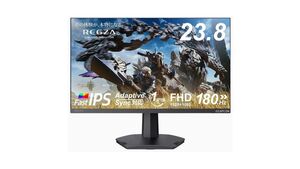 180Hz駆動のREGZA製23.8型フルHDゲーミングディスプレー、タイムセールで1万7500円！